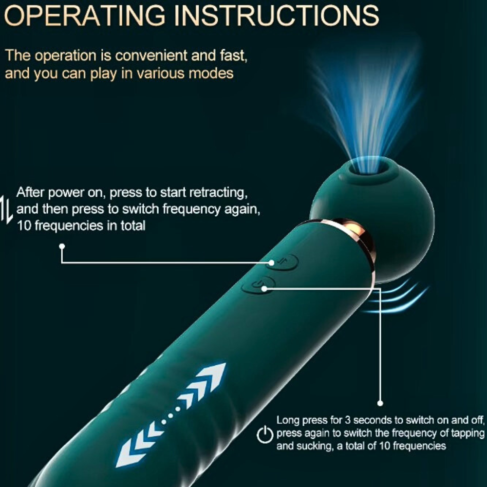Aphrodite Pulse | Telescopic Wand Stimulator